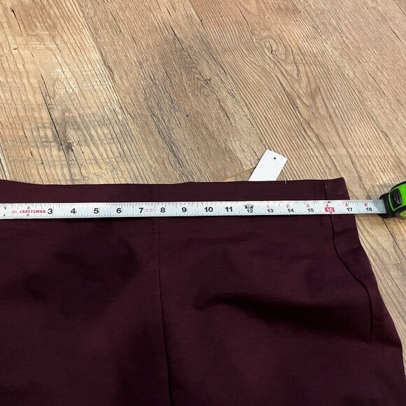 Share LOFT Women's Business Casual Dress Purple Plum High Waist size L Pants NWT - Picture 4 of 4